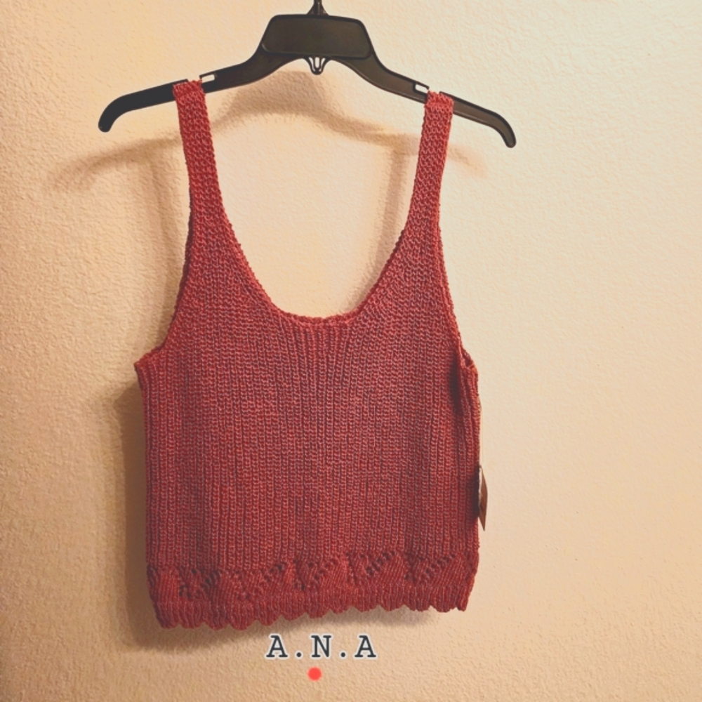 A.N.A Ribbed Tank Top size M - Picture 2 of 7